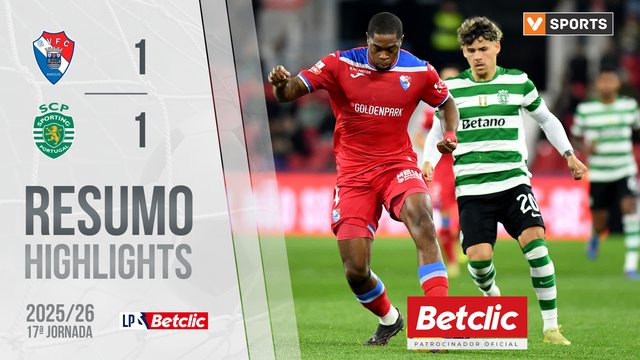 Liga Portugal Betclic (17ªJ): Resumo Gil Vicente 1-1 Sporting