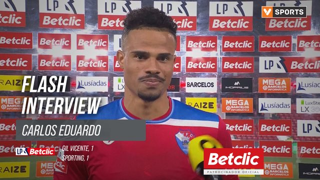 I Liga (#17) | Gil Vicente 1-1 Sporting: Flash Interview Carlos Eduardo