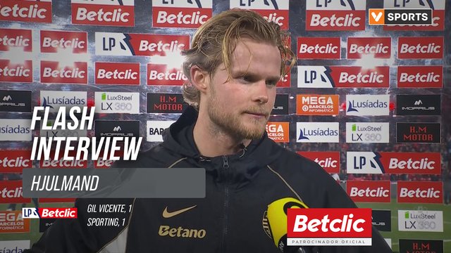 I Liga (#17) | Gil Vicente 1-1 Sporting: Flash Interview Hjulmand