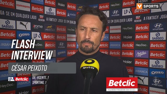 I Liga (#17) | Gil Vicente 1-1 Sporting: Flash Interview César Peixoto