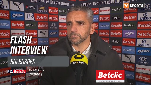 I Liga (#17) | Gil Vicente 1-1 Sporting: Flash Interview Rui Borges