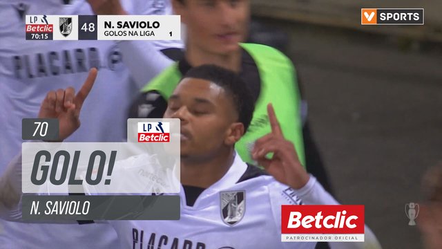 GOLO! Vitória SC, N. Saviolo aos 70', Vitória SC 1-0 Nacional