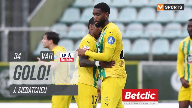GOLO! Tondela, J. Siebatcheu aos 34', Tondela 2-1 Arouca