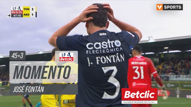 Arouca, Jogada, José Fontán aos 45'+3'