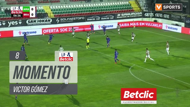 Braga, Jogada, Victor Gómez aos 8'
