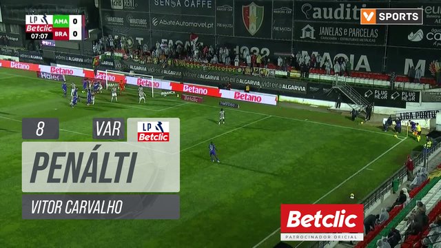 Braga, Penálti, Vitor Carvalho aos 8'
