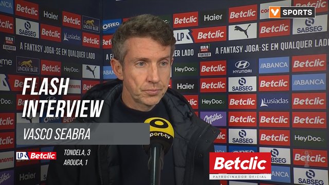 I Liga (#17) | Tondela 3-1 Arouca: Flash Interview Vasco Seabra