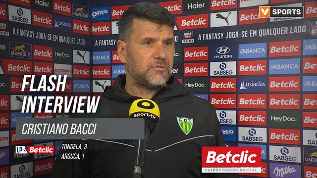 I Liga (#17) | Tondela 3-1 Arouca: Flash Interview Cristiano Bacci