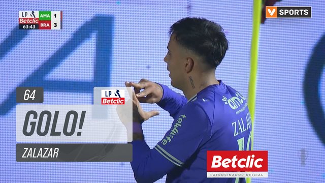 GOLO! Braga, Zalazar aos 64', Estrela Amadora 1-3 Braga