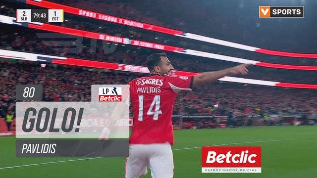 GOLO! Benfica, Pavlidis aos 80', Benfica 3-1 Estoril