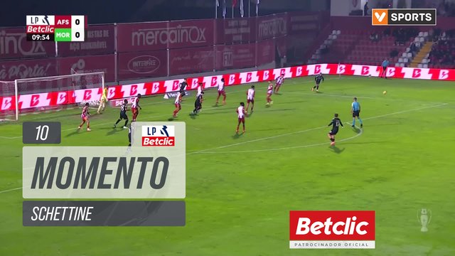 Moreirense, Jogada, Schettine aos 10'