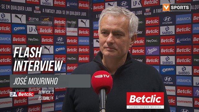 I Liga (#17) | Benfica 3-1 Estoril: Flash Interview José Mourinho