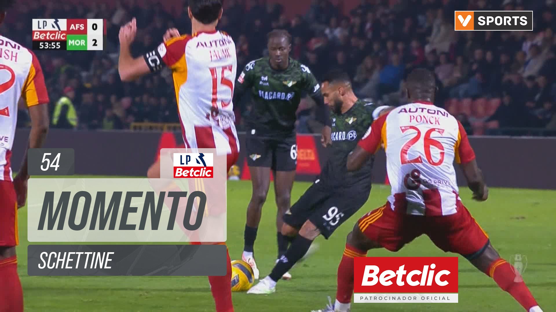 Moreirense, Jogada, Schettine aos 54'