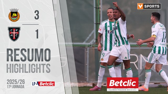 Liga Portugal Betclic (17ªJ): Resumo Rio Ave 3-1 Casa Pia