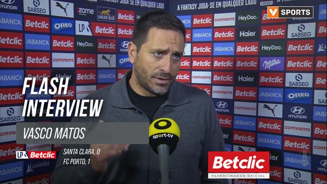 I Liga (#17) | Santa Clara 0-1 FC Porto: Flash Interview Vasco Matos