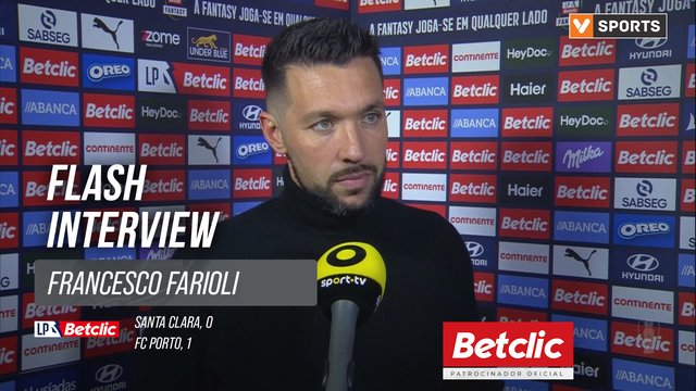 I Liga (#17) | Santa Clara 0-1 FC Porto: Flash Interview Francesco Farioli