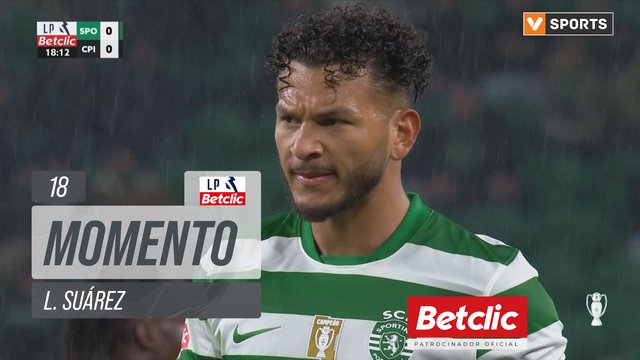 Sporting, Jogada, L. Suárez aos 18'