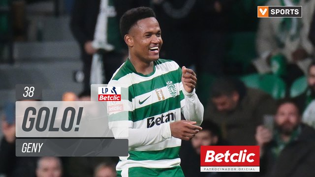 GOLO! Sporting, Geny aos 38', Sporting 1-0 Casa Pia