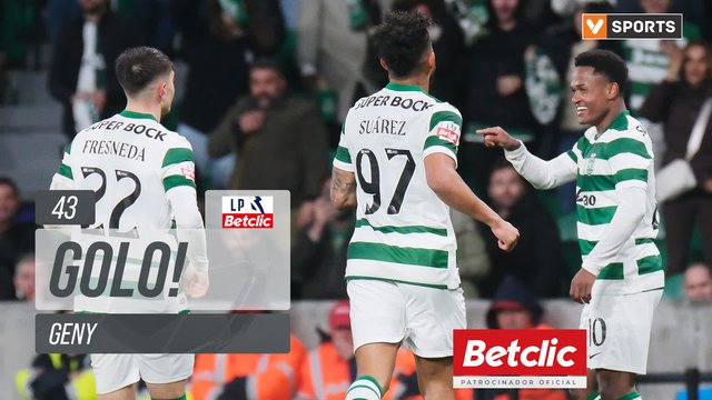 GOLO! Sporting, Geny aos 43', Sporting 2-0 Casa Pia