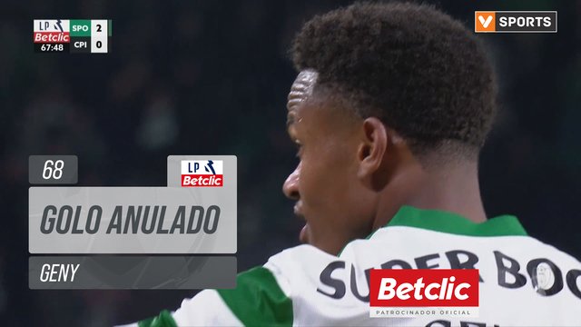 Sporting, Golo Anulado, Geny aos 68'