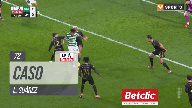 Sporting, Caso, L. Suárez aos 72'