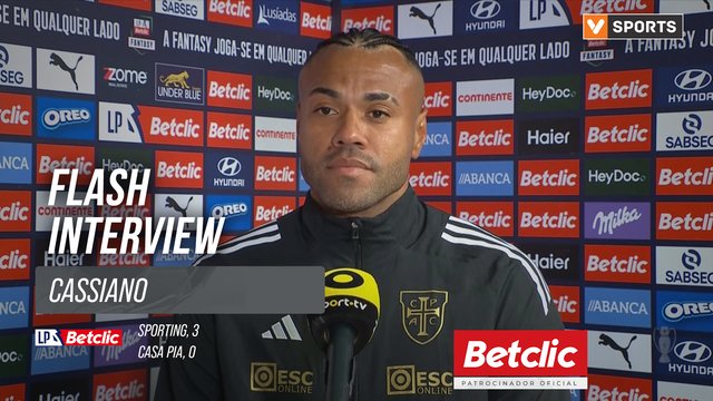 I Liga (#18) | Sporting 3-0 Casa Pia: Flash Interview Cassiano