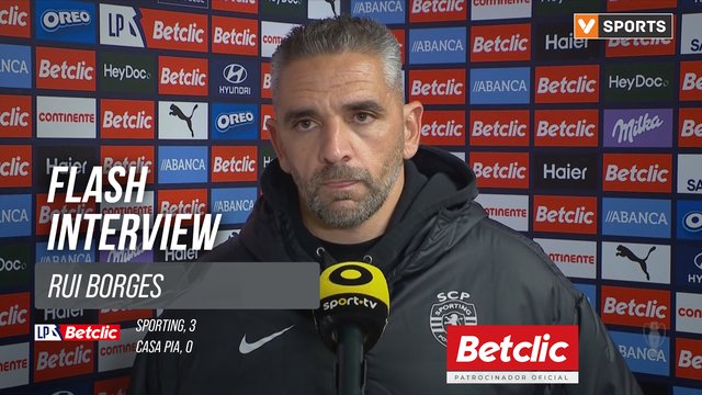 I Liga (#18) | Sporting 3-0 Casa Pia: Flash Interview Rui Borges