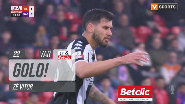 GOLO! Nacional, Zé Vitor aos 22', Gil Vicente 1-1 Nacional