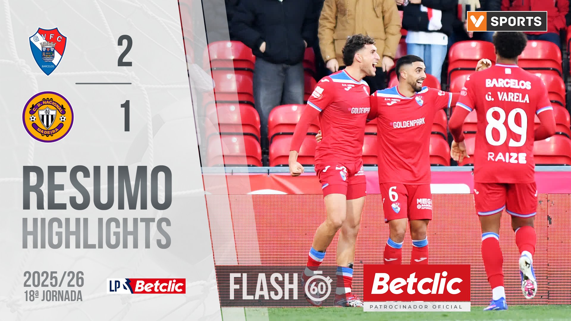 Liga Portugal Betclic (18ªJ): Resumo Flash Gil Vi...