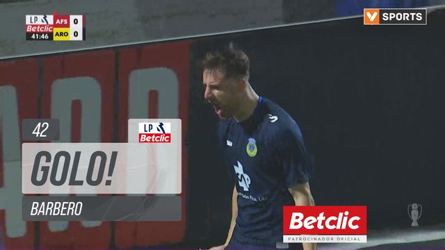 GOLO! Arouca, Barbero aos 42', AVS 0-1 Arouca