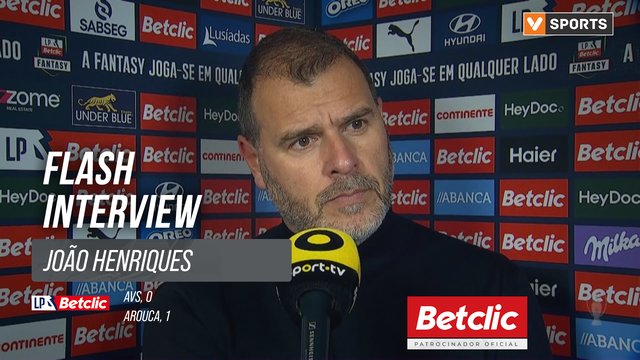I Liga (#18) | AVS 0-1 Arouca: Flash Interview João Henriques