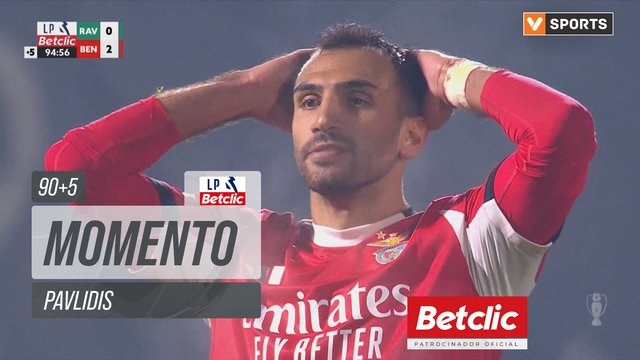 Benfica, Jogada, Pavlidis aos 90'+5'