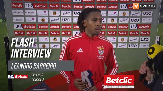 I Liga (#18) | Rio Ave 0-2 Benfica: Flash Interview Leandro Barreiro