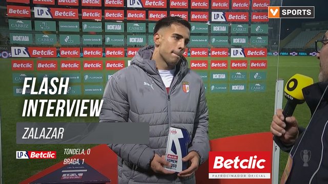 I Liga (#18) | Tondela 0-1 Braga: Flash Interview Zalazar