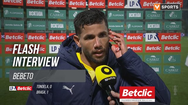 I Liga (#18) | Tondela 0-1 Braga: Flash Interview Bebeto
