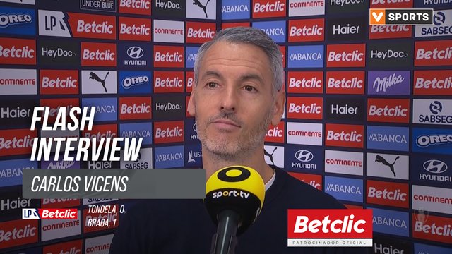 I Liga (#18) | Tondela 0-1 Braga: Flash Interview Carlos Vicens