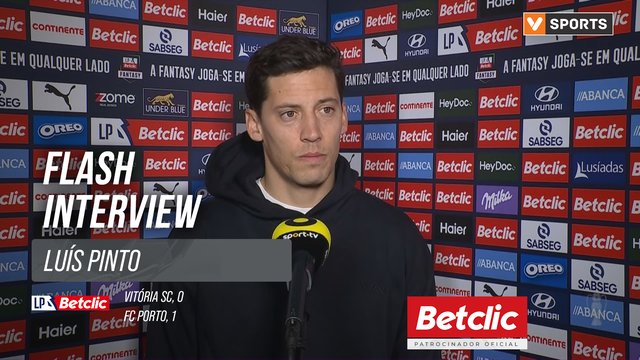 I Liga (#18) | Vitória SC 0-1 FC Porto: Flash Interview Luís Pinto