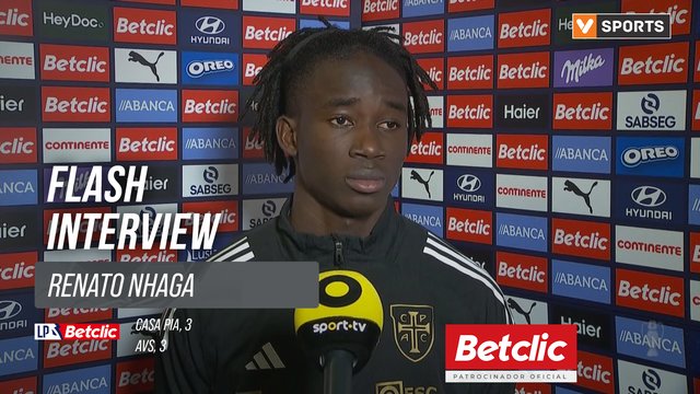 I Liga (#19) | Casa Pia 3-3 AVS: Flash Interview Renato Nhaga
