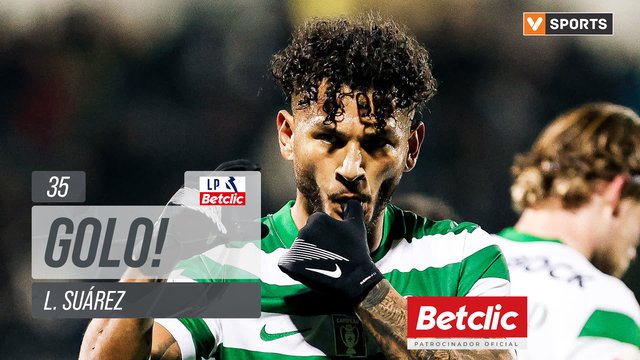 GOLO! Sporting, L. Suárez aos 35', Arouca 0-1 Sporting