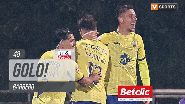 GOLO! Arouca, Barbero aos 48', Arouca 1-1 Sporting