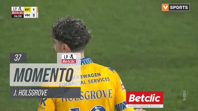 Estoril, Jogada, J. Holsgrove aos 37'