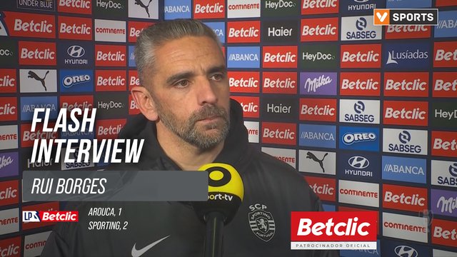 I Liga (#19) | Arouca 1-2 Sporting: Flash Interview Rui Borges