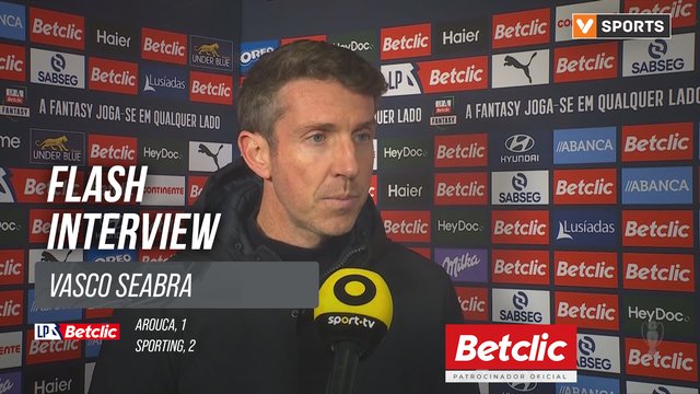 I Liga (#19) | Arouca 1-2 Sporting: Flash Interview Vasco Seabra