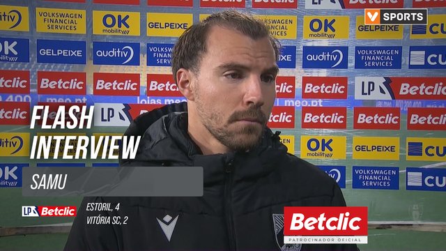 I Liga (#19) | Estoril 4-2 Vitória SC: Flash Interview Samu