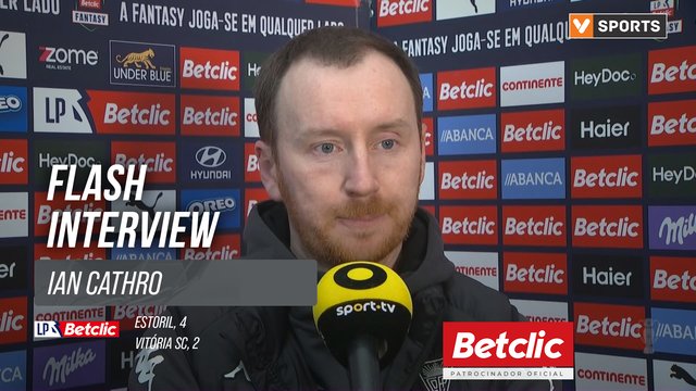 I Liga (#19) | Estoril 4-2 Vitória SC: Flash Interview Ian Cathro
