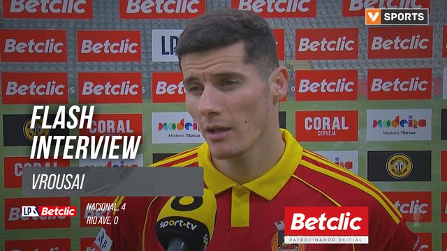 I Liga (#19) | Nacional 4-0 Rio Ave: Flash Interview Vrousai