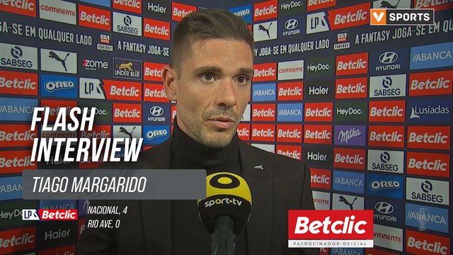 I Liga (#19) | Nacional 4-0 Rio Ave: Flash Interview Tiago Margarido