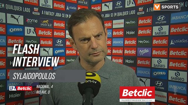 I Liga (#19) | Nacional 4-0 Rio Ave: Flash Interview Sylaidopoulos