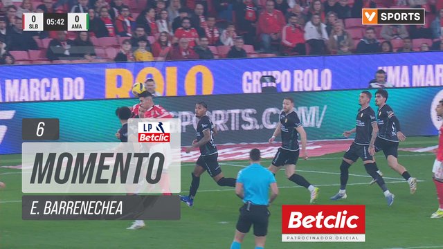 Benfica, Jogada, E. Barrenechea aos 6'