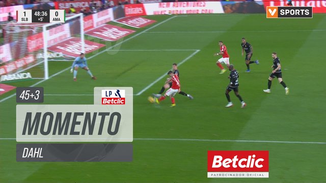 Benfica, Jogada, Dahl aos 45'+3'